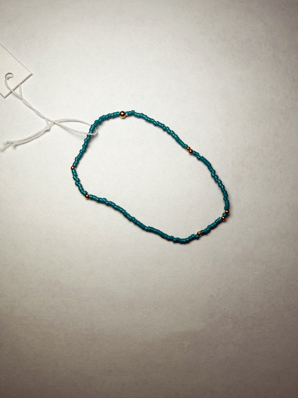 Boho Beaded Bracelet- Teal
