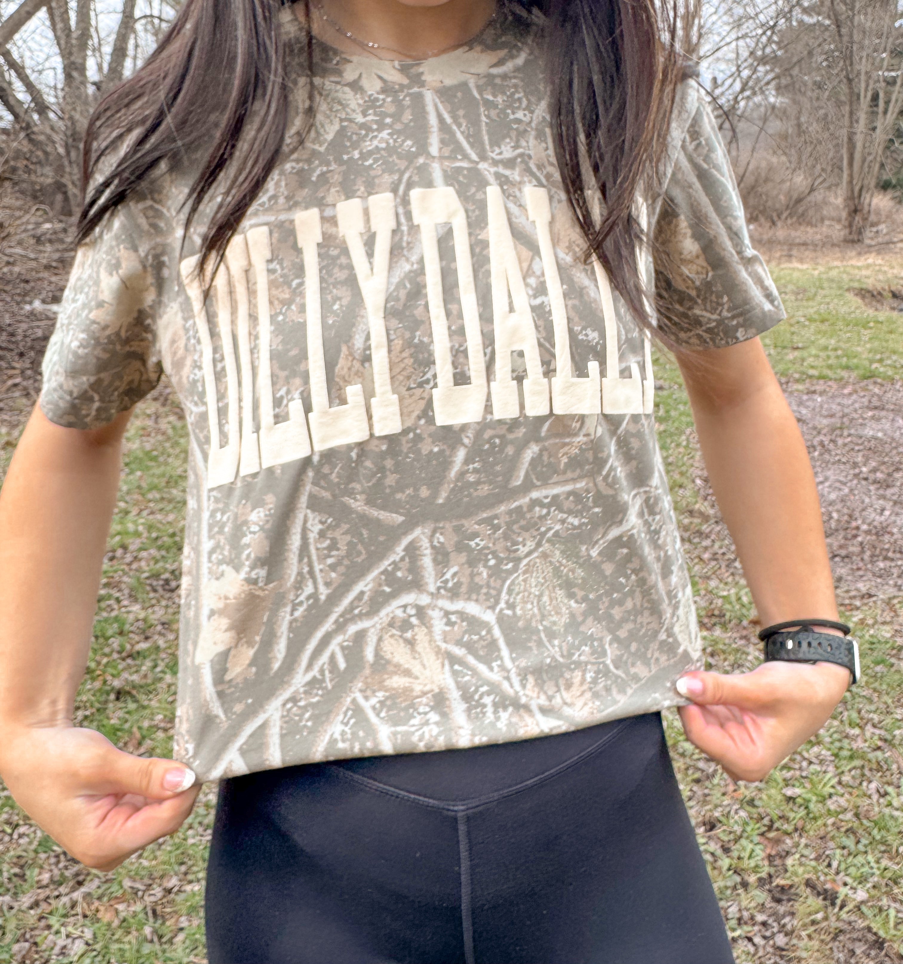Dilly Dally Tee- Camo