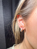 Golden Night Mini Hoops- White