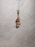 Strawberry Heart Bag Charm