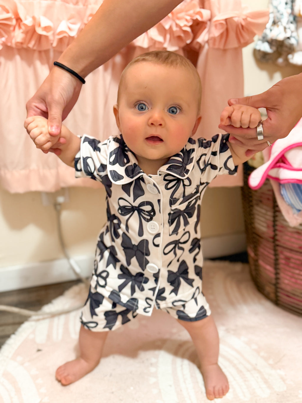Little Boho Bows- Girls Pajama Set