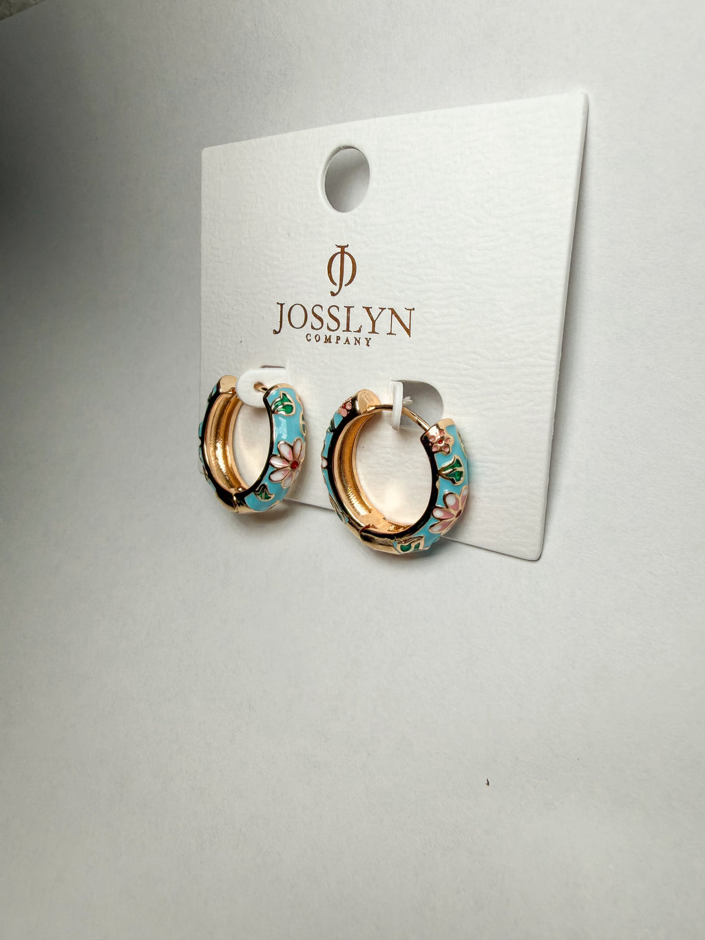 Vintage Bloom Enamel Earrings