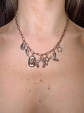 Western Horseshoe Charm Necklace- Gold