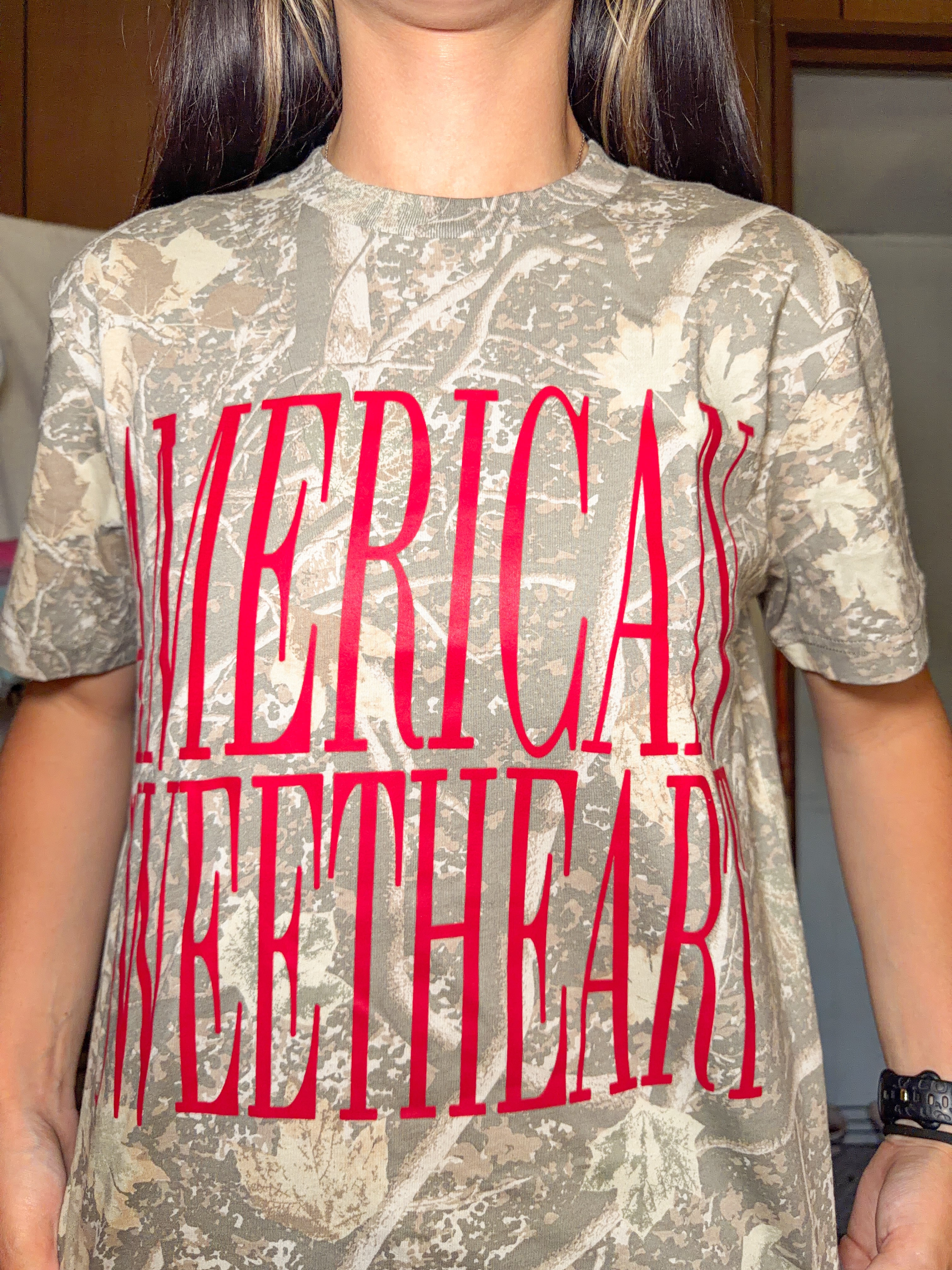 American Sweetheart Tee- Camo
