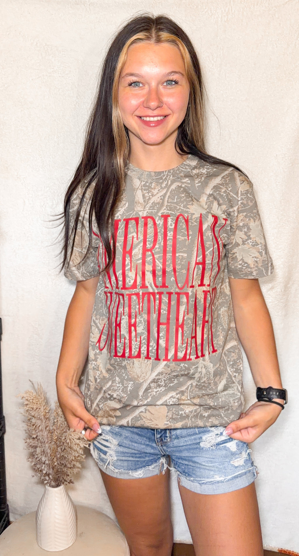 American Sweetheart Tee- Camo