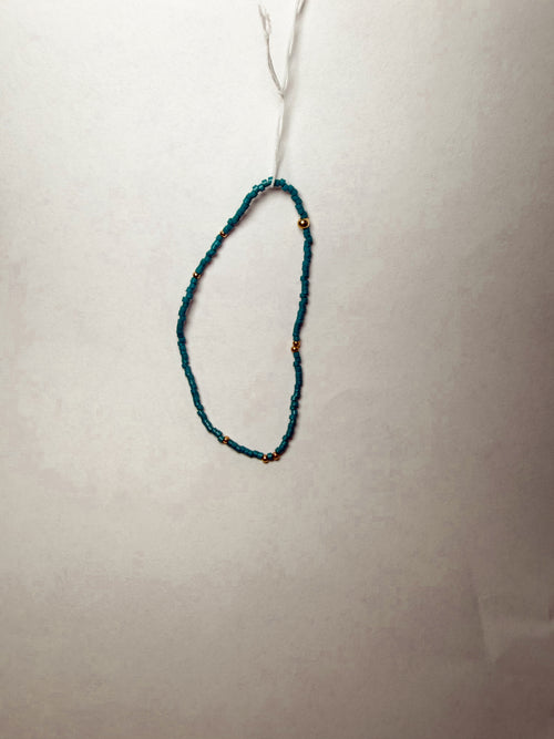 Boho Beaded Bracelet- Teal