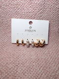 Golden Pearl Hoops