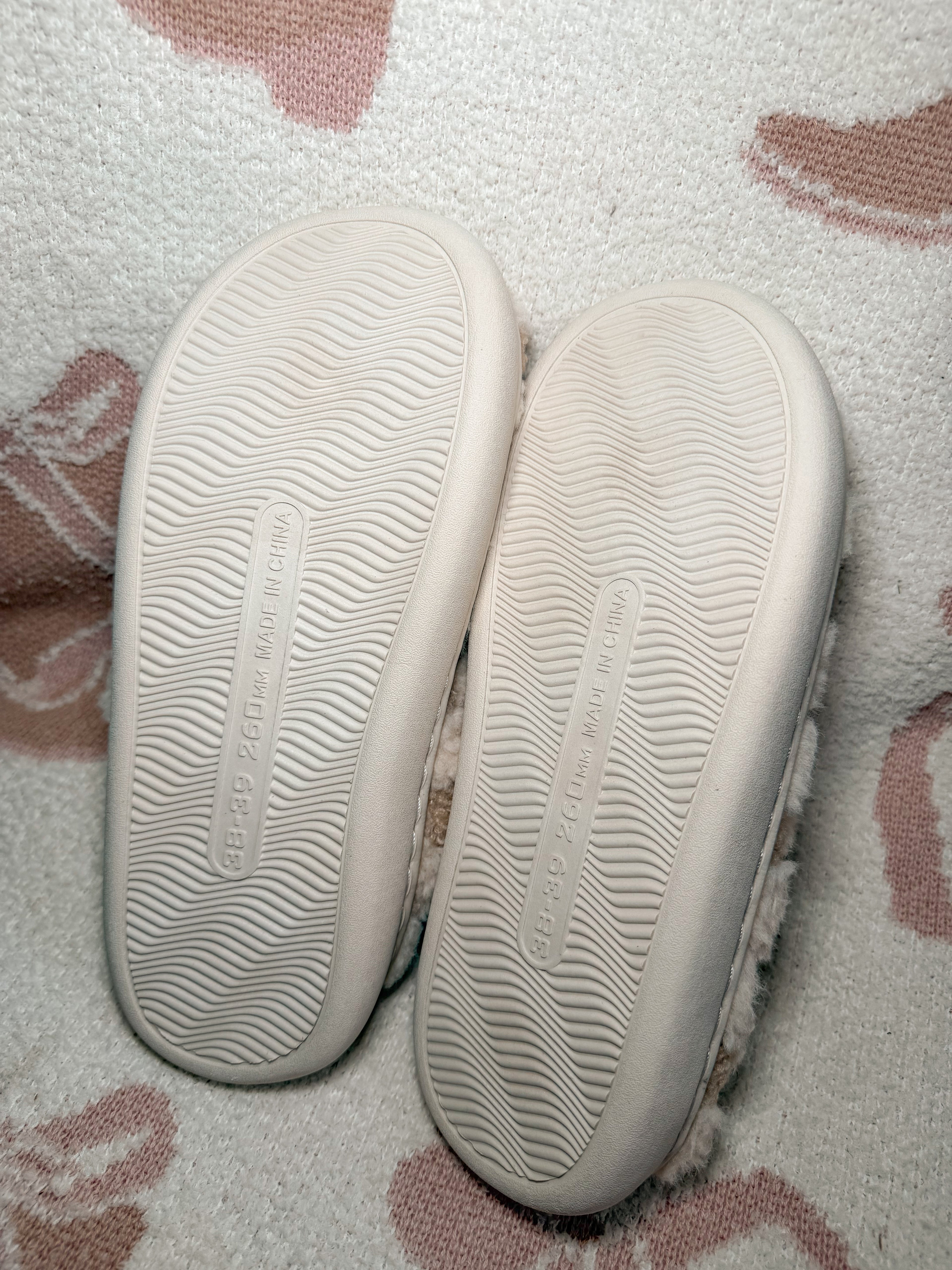 Cozy Checker Slippers- Brown