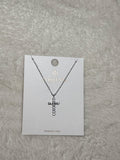 Faith & Free Cross Necklace- Silver