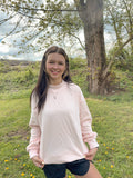 Sunset Bloom Mock Neck