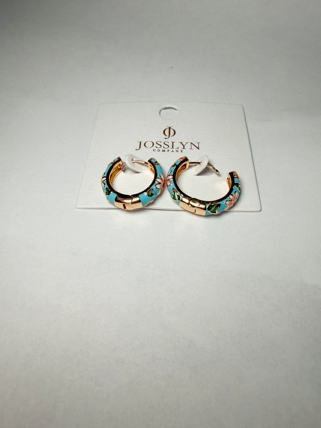 Vintage Bloom Enamel Earrings