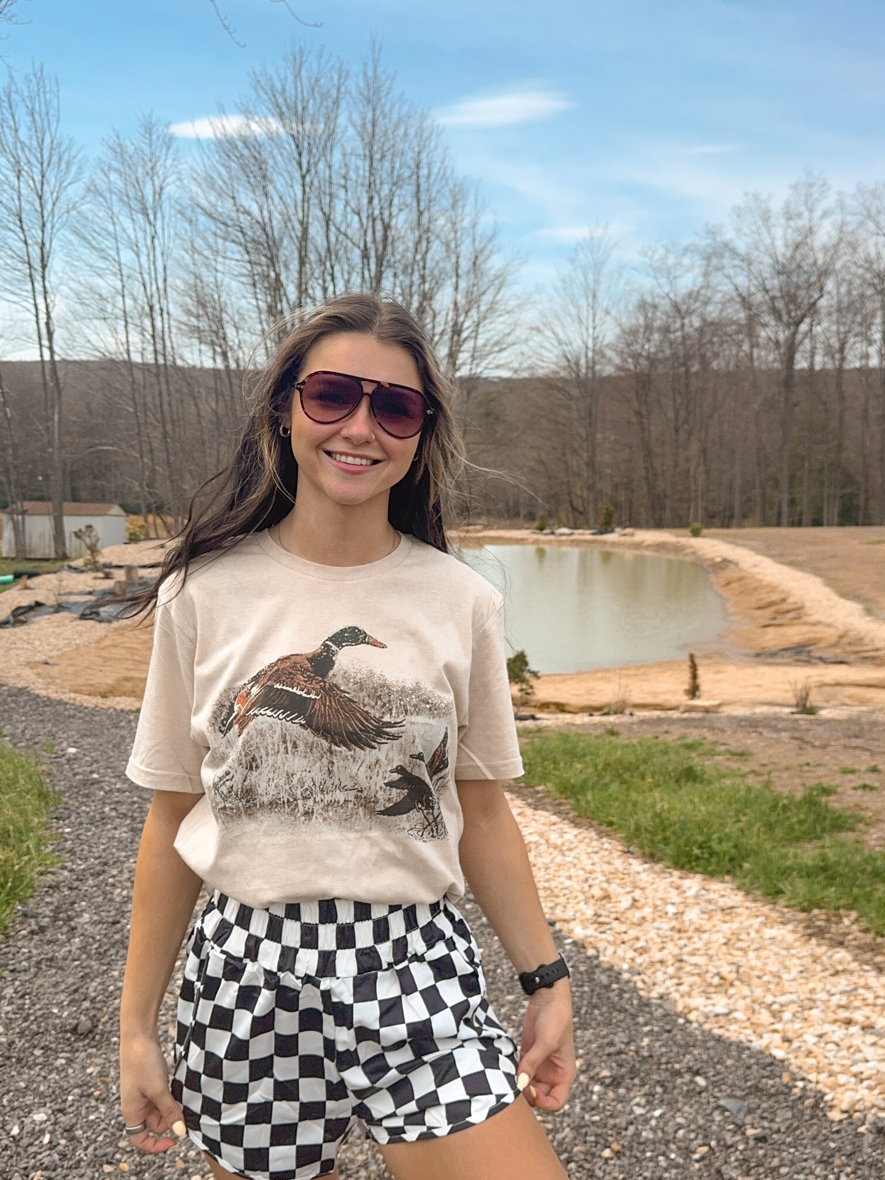 Open Range Duck Tee- Cream