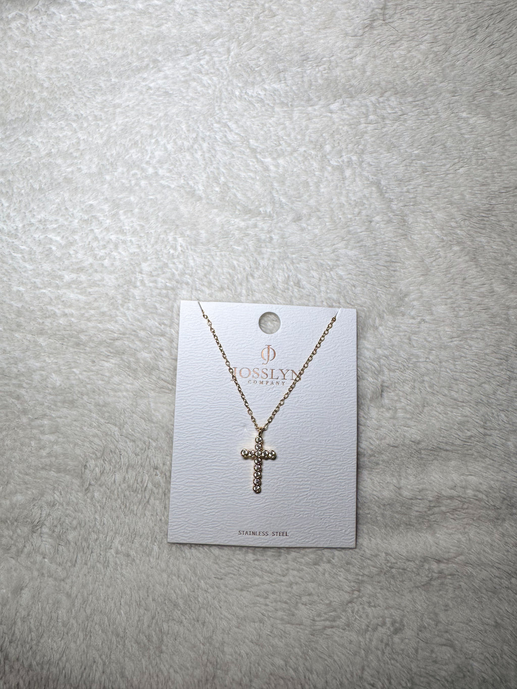 Faith & Free Cross Necklace- Gold