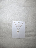 Faith & Free Cross Necklace- Gold