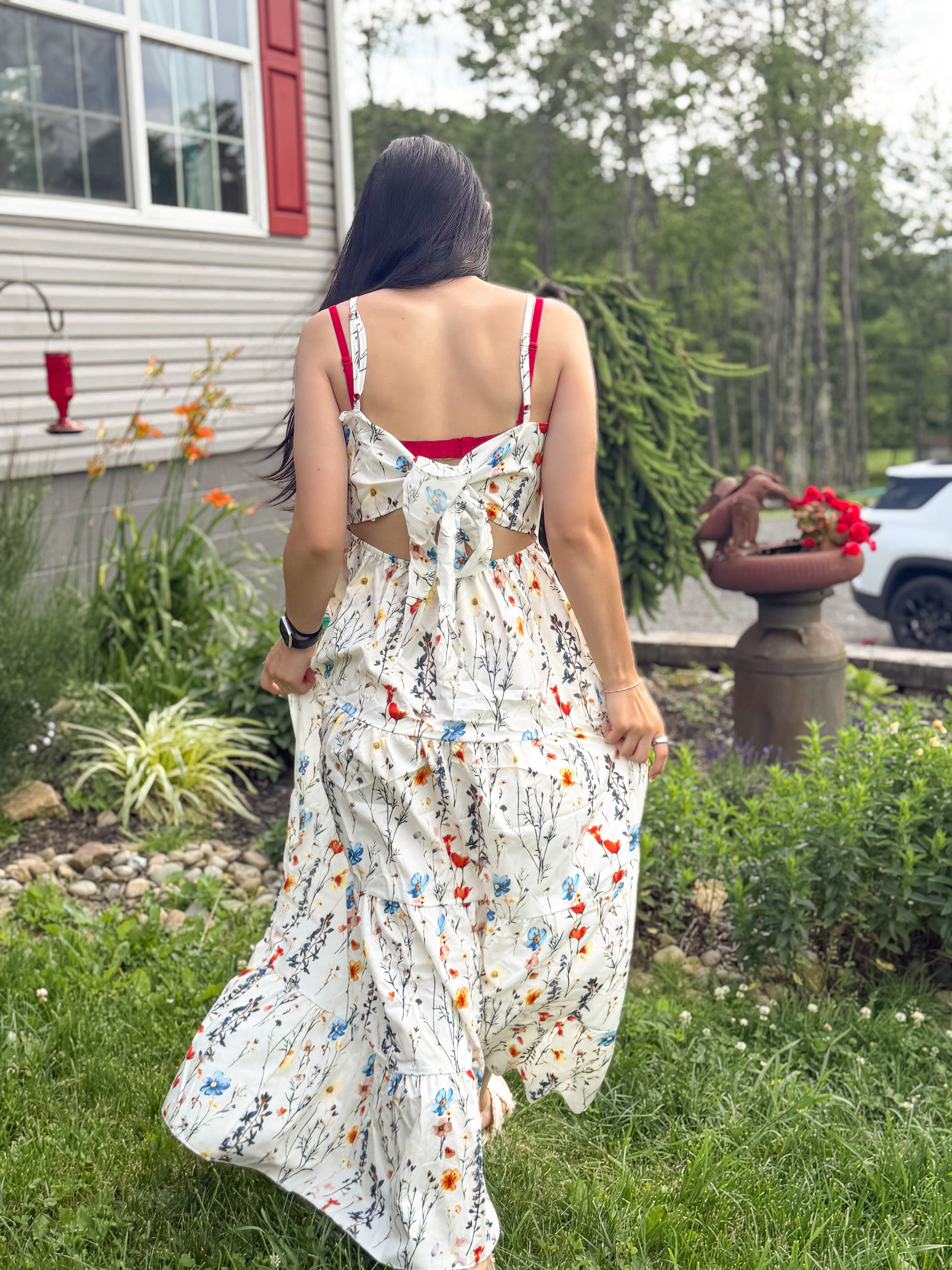 Wildflower Breeze Sundress- White