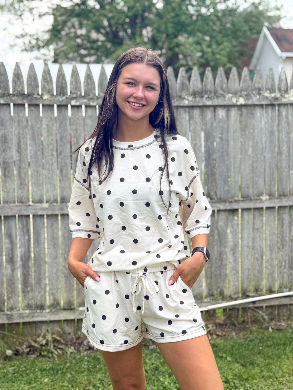 Polka Dot Dream Set- White/Black