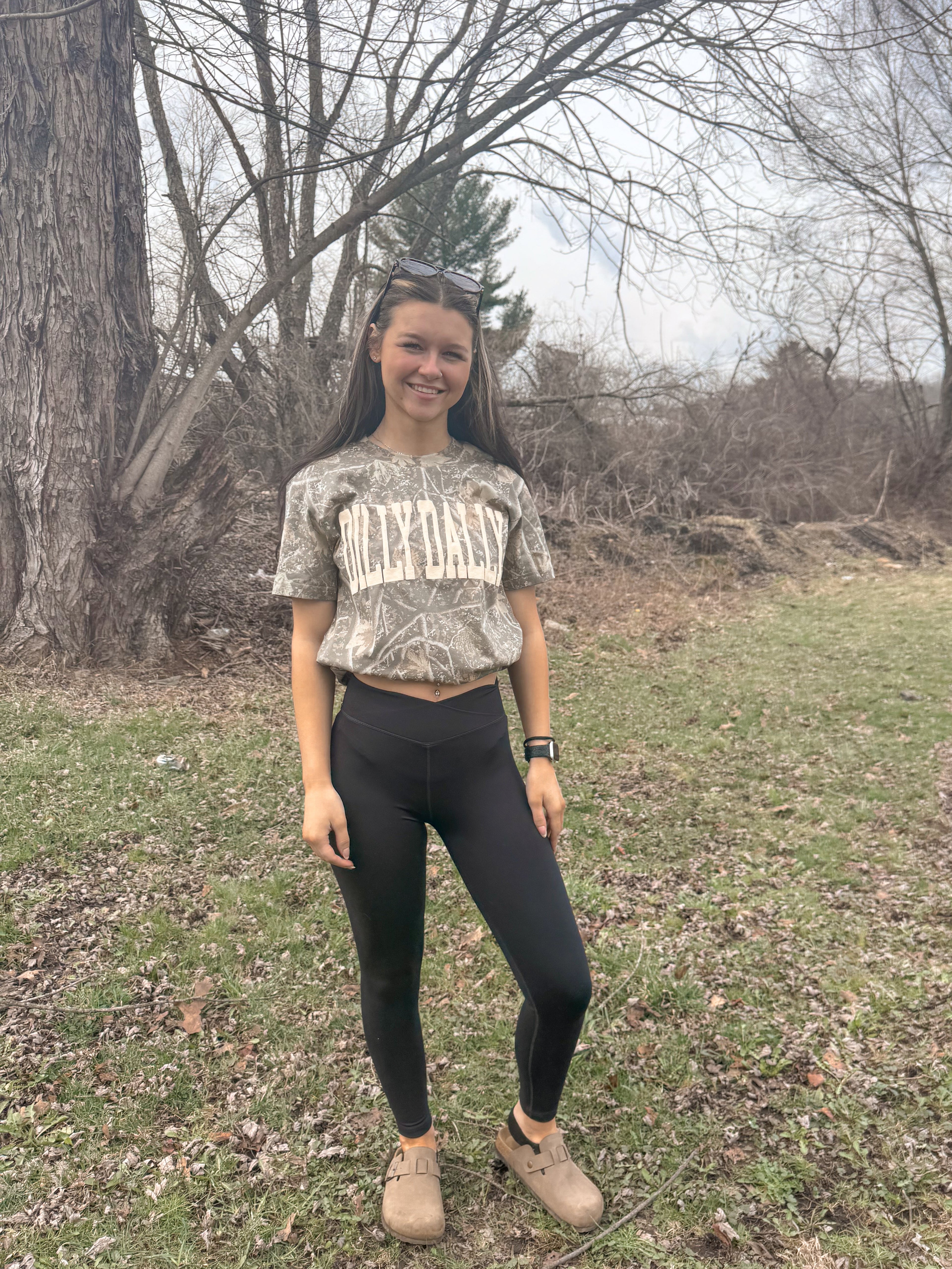 Dilly Dally Tee- Camo
