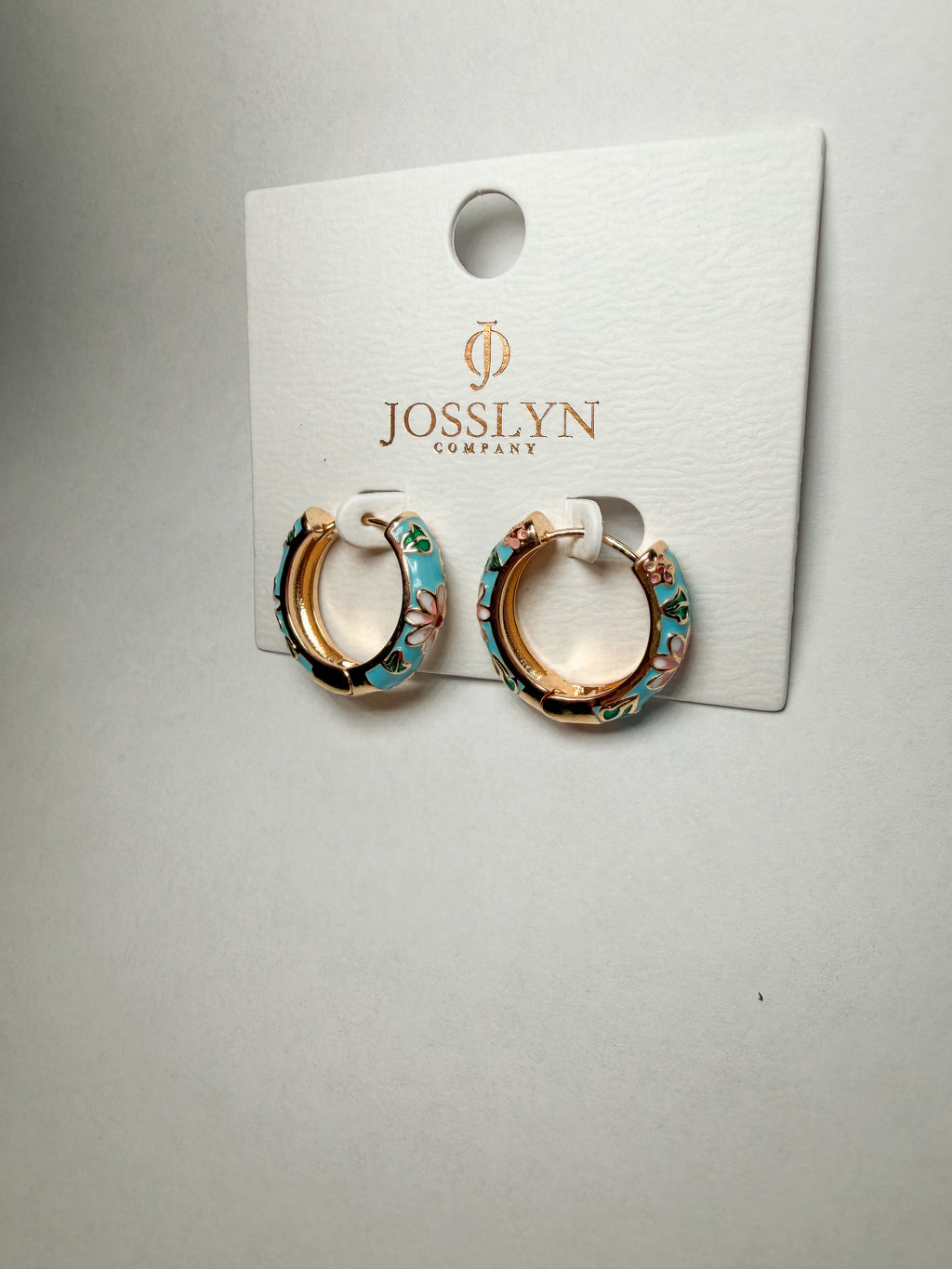 Vintage Bloom Enamel Earrings