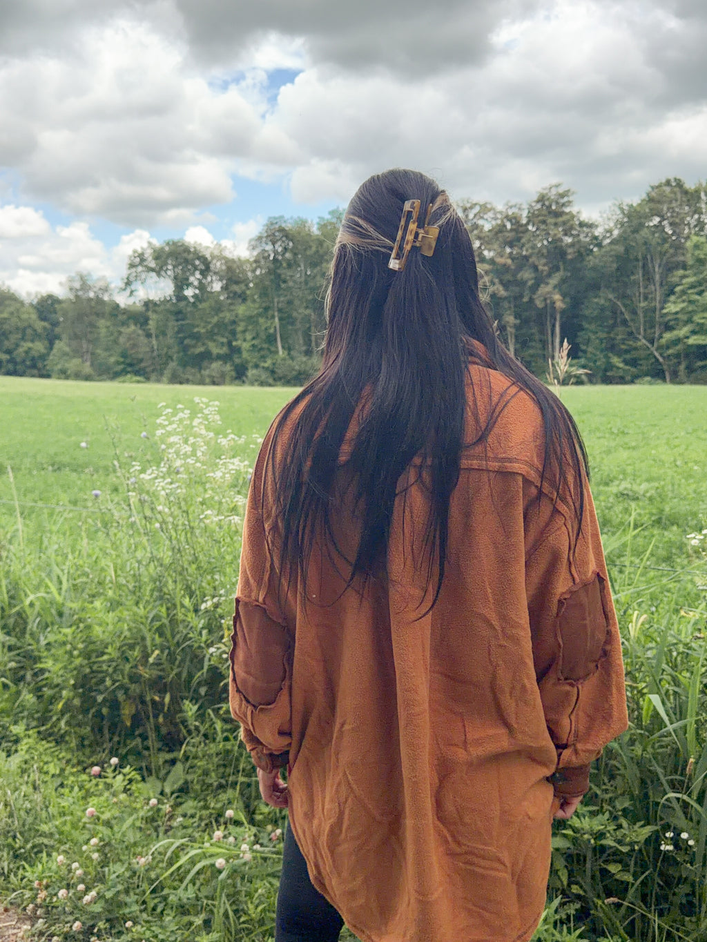 Timber Trail Shacket- Brown