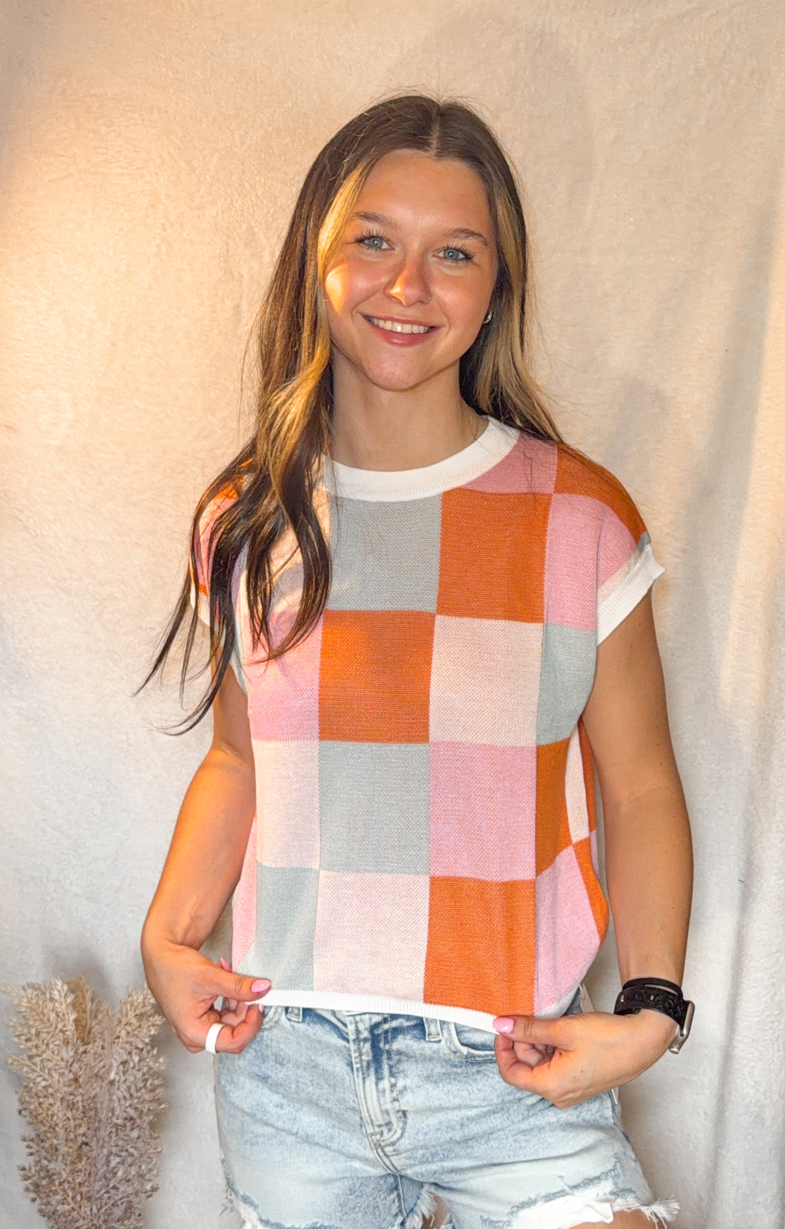 Sunrise Knit Top- Color Block
