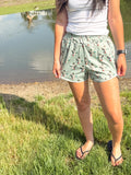 Lucky Duck Shorts- Green