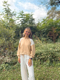 Polka Dot Patchwork Set- Khaki