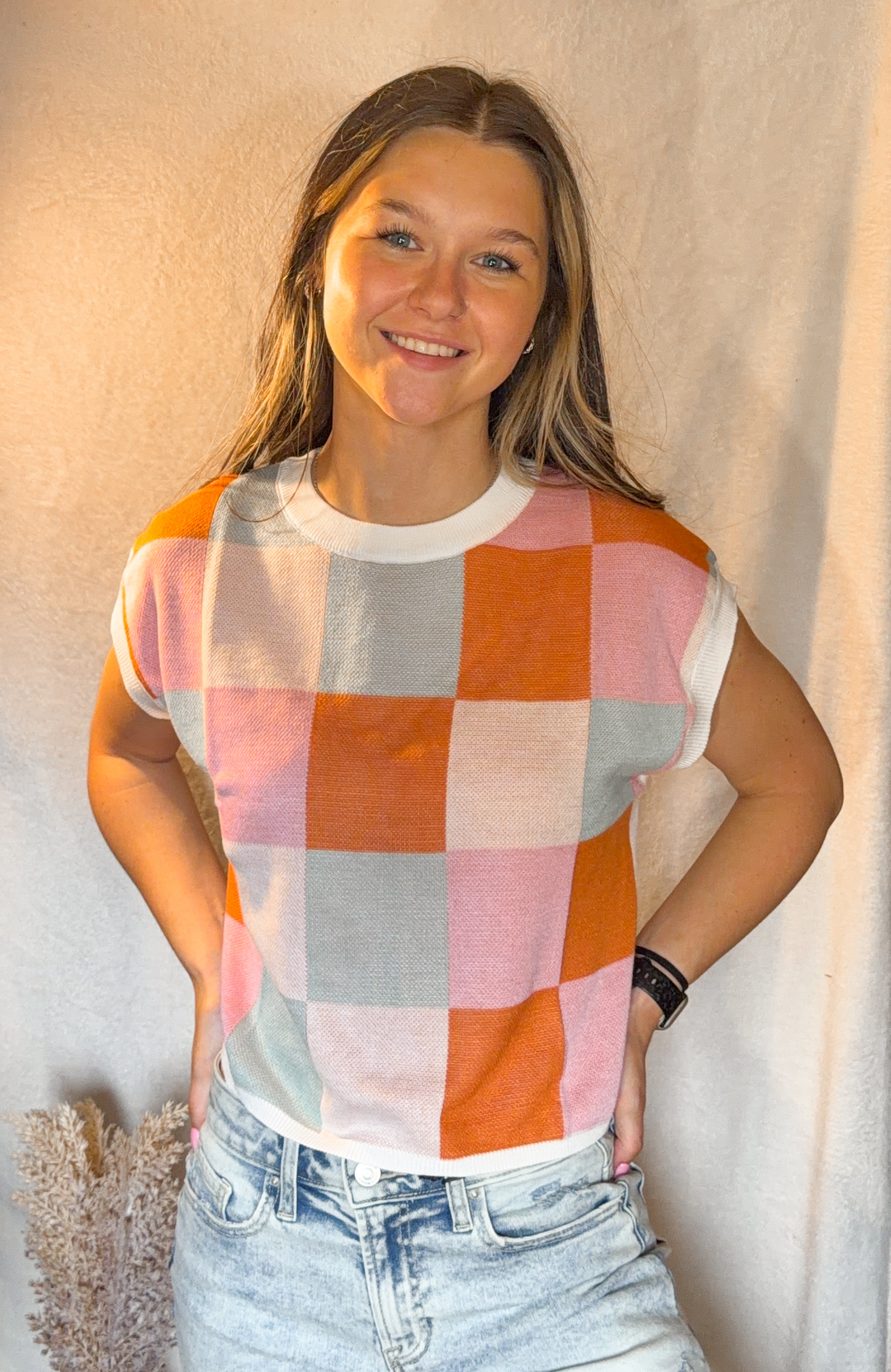 Sunrise Knit Top- Color Block