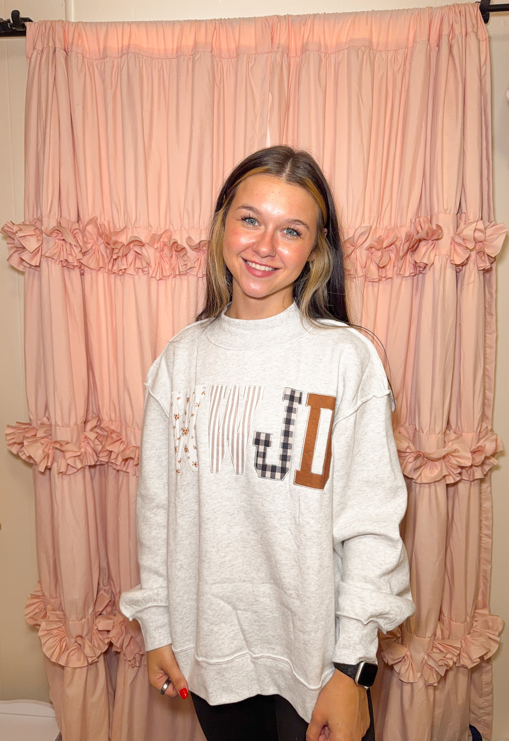 WWJD Mockneck- Gray
